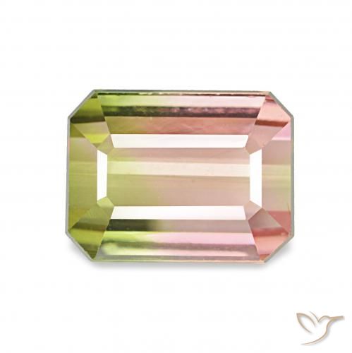 1.55ct Melancia Turmalina, Corte Esmeralda, VVS-VS