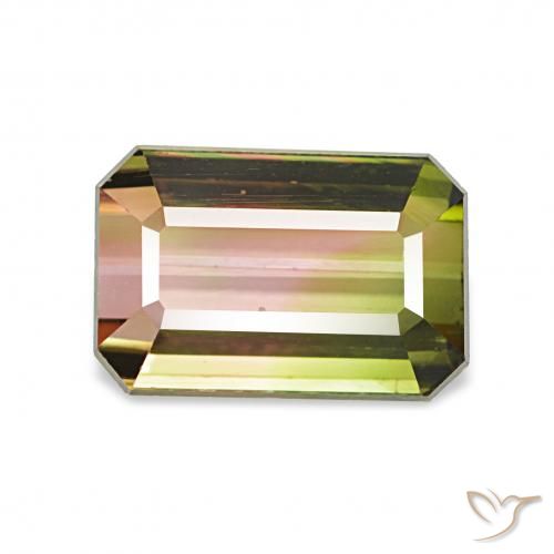 1.72ct Melancia Turmalina, Corte Esmeralda, VVS-VS
