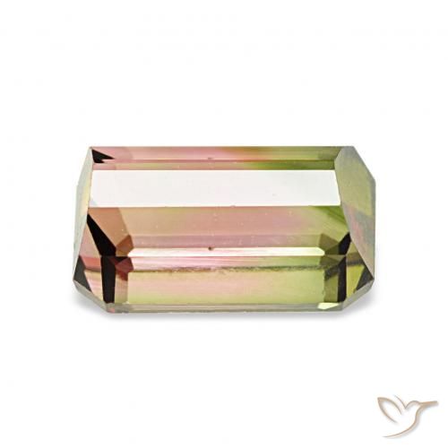 Turmalina Melancia Natural 1.72ct, Corte Octógono / Esmeralda, VVS-VS