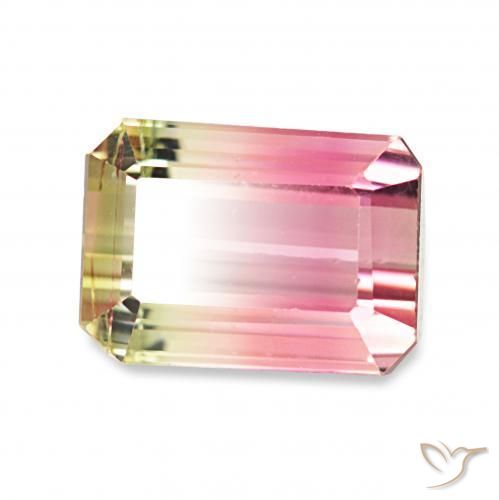 Turmalina Melancia Natural 1.73ct, Corte Octógono / Esmeralda, VVS-VS