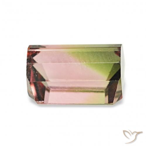 Turmalina Melancia Natural 1.63ct, Corte Octógono / Esmeralda, VVS-VS