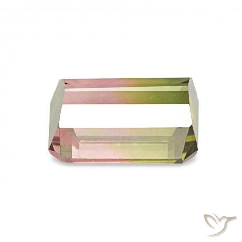 Turmalina Melancia Natural 1.26ct, Corte Octógono / Esmeralda, VVS-VS