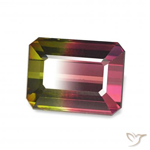 Turmalina Melancia Natural 1.87ct, Corte Octógono / Esmeralda, VVS