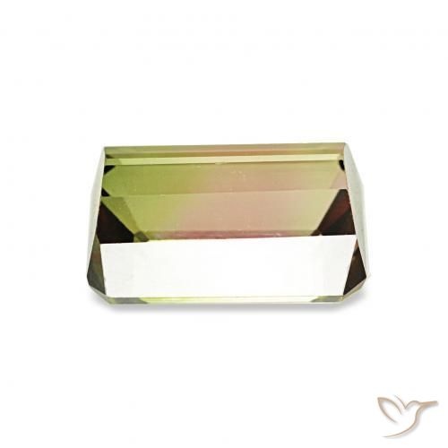 Turmalina Melancia Natural 1.32ct, Corte Octógono / Esmeralda, VVS
