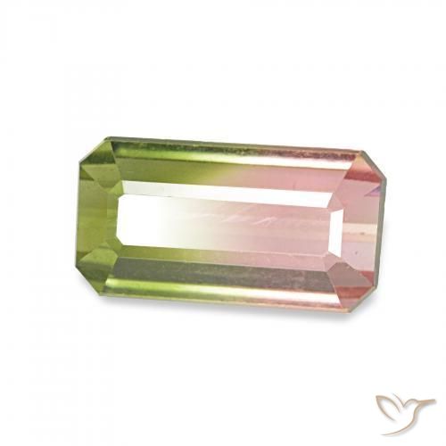 Turmalina Melancia Natural 1.48ct, Corte Octógono / Esmeralda, VVS