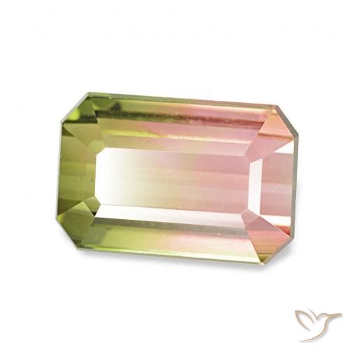 Turmalina Melancia Natural 1.73ct, Corte Octógono / Esmeralda, VVS
