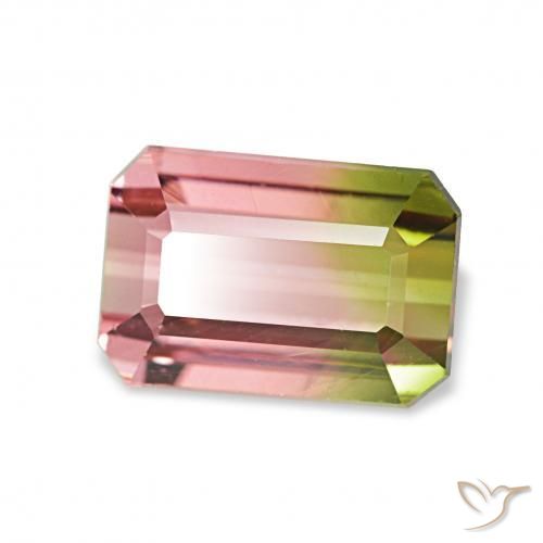 Turmalina Melancia Natural 1.76ct, Corte Octógono / Esmeralda, VVS