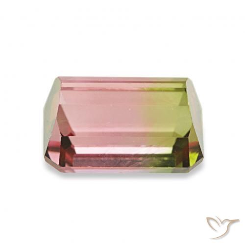 Turmalina Melancia Natural 1.76ct, Corte Octógono / Esmeralda, VVS