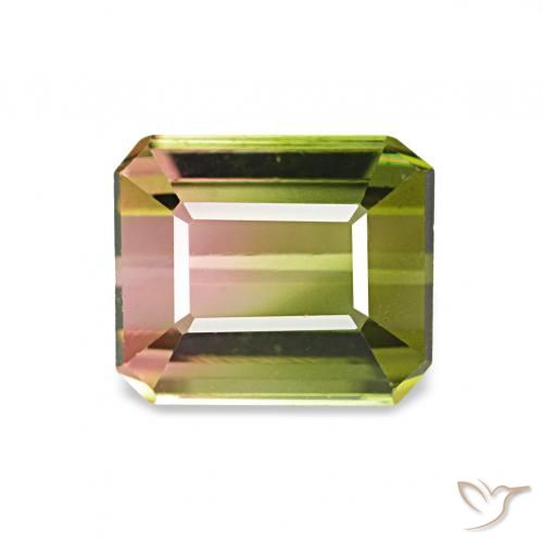 1.26ct Melancia Turmalina, Corte Esmeralda, VVS