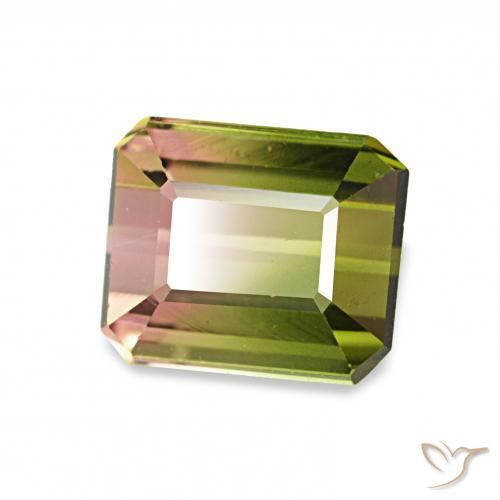 Turmalina Melancia Natural 1.26ct, Corte Octógono / Esmeralda, VVS