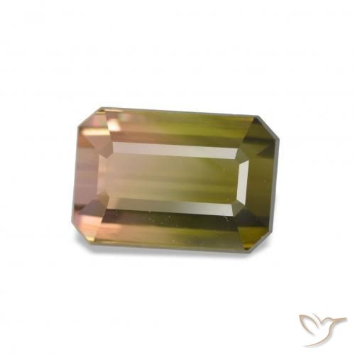 Turmalina Melancia Natural 1.87ct, Corte Octógono / Esmeralda, VVS