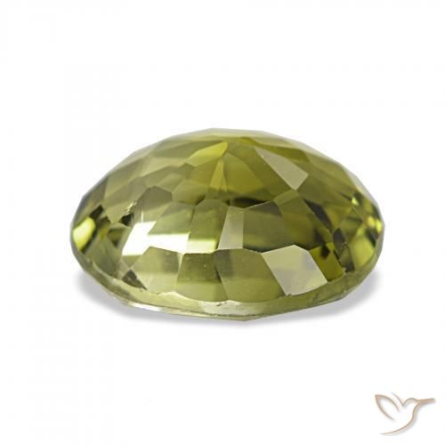Turmalina verde quente Natural 1.92ct, oval, VVS-VS