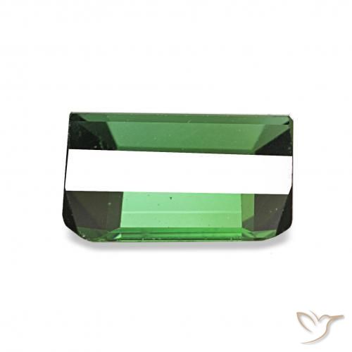 Turmalina Verde médio Natural 1.61ct, Corte Octógono / Esmeralda, VVS-VS