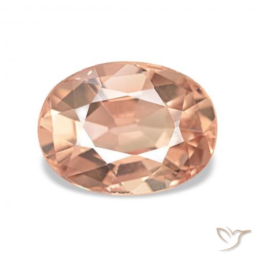 Turmalina Laranja Tigre Claro Natural 1.24ct, oval, VVS-VS