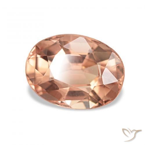 Turmalina Laranja Tigre Claro Natural 1.24ct, oval, VVS-VS