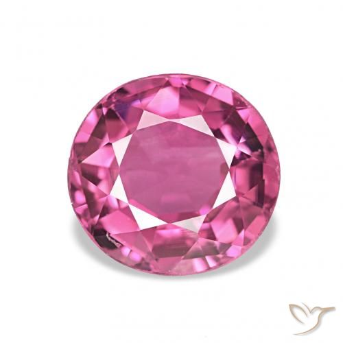 Turmalina Medium Dark-Pink Natural 1.19ct, oval, VVS-VS