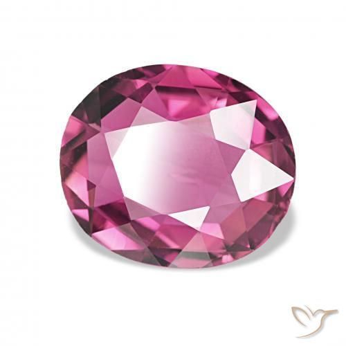 Turmalina roxo médio Natural 1.95ct, oval, VVS