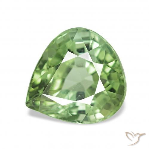 1.82ct verde quente Turmalina, Formato de pêra, VVS-VS