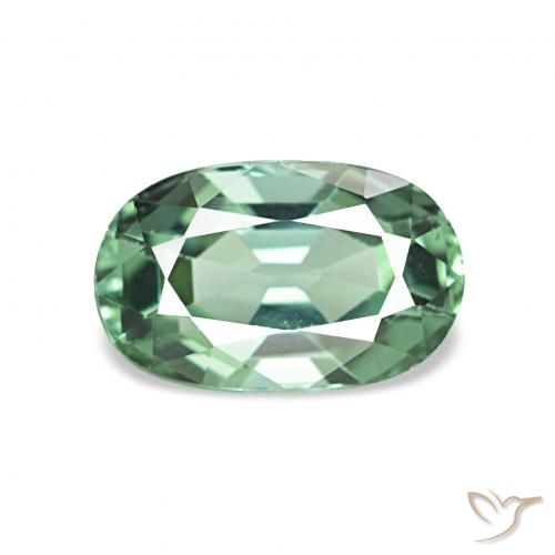 1.11ct Verde Menta Claro Turmalina, oval, VVS-VS