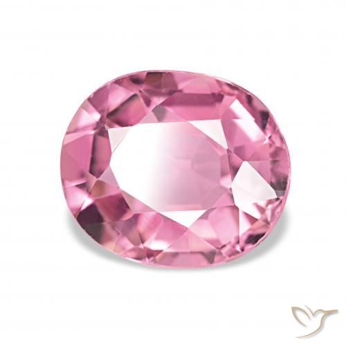 Turmalina Rosa quente Natural 1.54ct, oval, VVS-VS