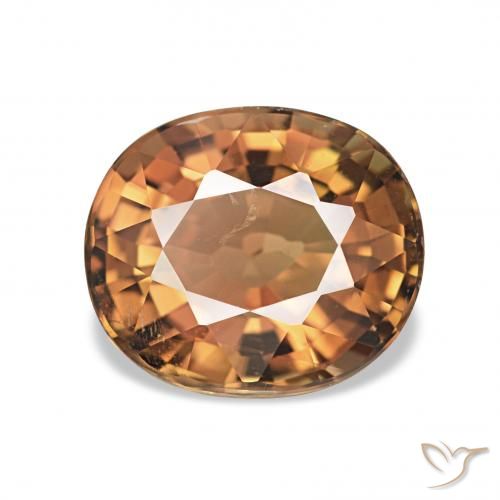 Turmalina Laranja Médio Natural 1.62ct, oval, VS