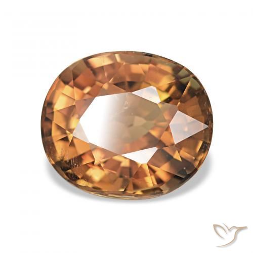 Turmalina Laranja Médio Natural 1.62ct, oval, VS