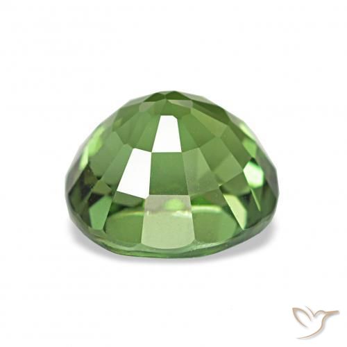 Turmalina verde escuro Natural 1.50ct, oval, VVS-VS