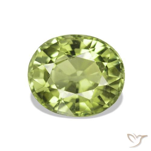 Turmalina Verde médio Natural 1.56ct, oval, VVS-VS