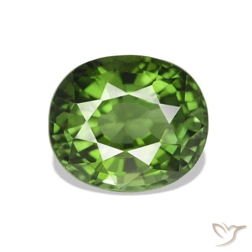 Turmalina Verde médio Natural 1.56ct, oval, VVS-VS