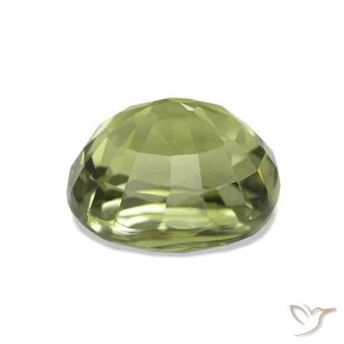 Turmalina Verde amarelado Natural 1.56ct, oval, VVS