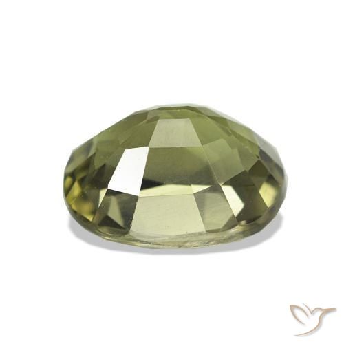 Turmalina verde quente Natural 1.59ct, Almofada, VS