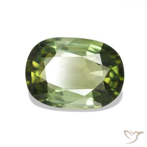 Turmalina Verde floresta Natural 1.55ct, Almofada, VS