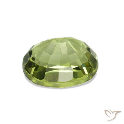 Turmalina verde vivo Natural 1.41ct, oval, VVS-VS