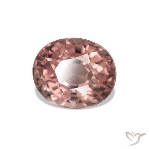 Turmalina rosa médio Natural 1.60ct, Corte Oval, VVS