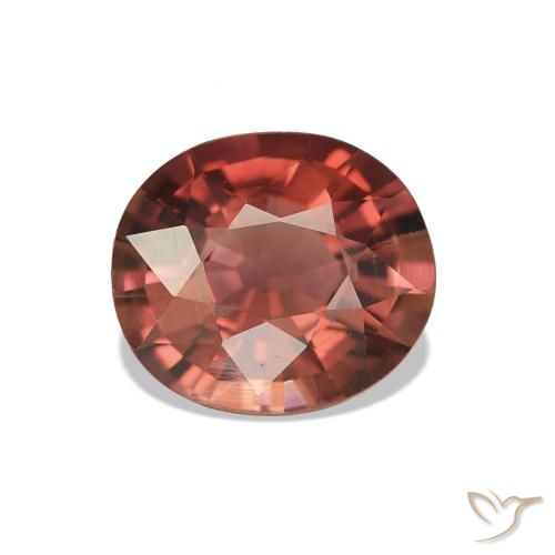 Turmalina Vermelho escuro Natural 1.40ct, oval, VVS-VS