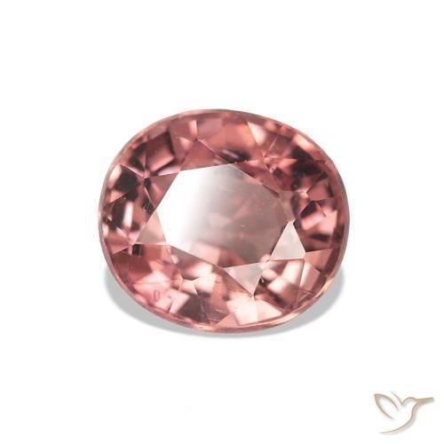 Turmalina rosa médio Natural 1.37ct, oval, VS