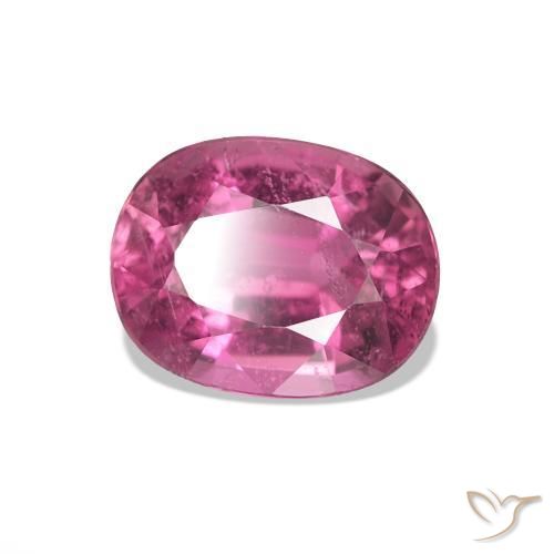 Turmalina Roxo rosado Natural 1.48ct, oval, VS-SI
