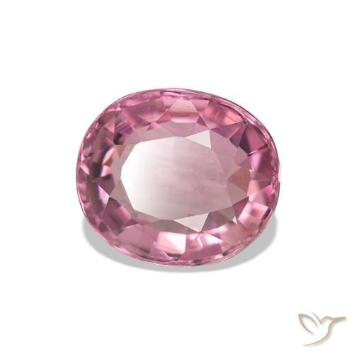 Turmalina Luz rosa Natural 1.64ct, Corte Oval, VS