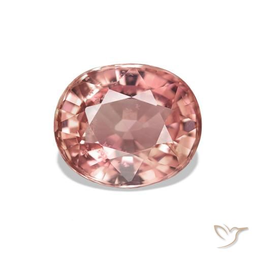 Turmalina rosa médio Natural 1.59ct, oval, VS