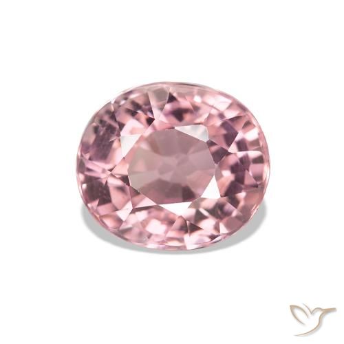 Turmalina Luz rosa Natural 1.40ct, Corte Oval, VS