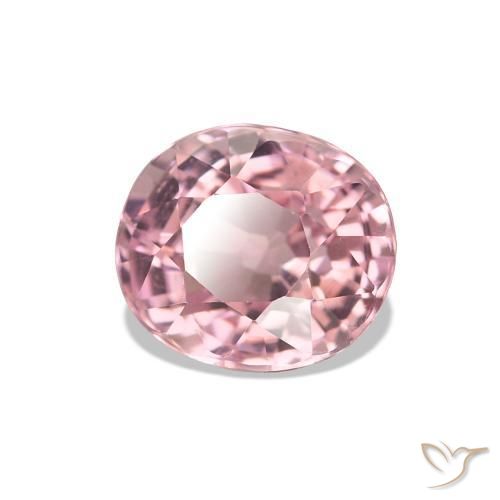 Turmalina Luz rosa Natural 1.40ct, Corte Oval, VS