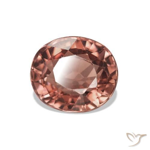 Turmalina Medium Dark-Pink Natural 1.66ct, oval, VVS