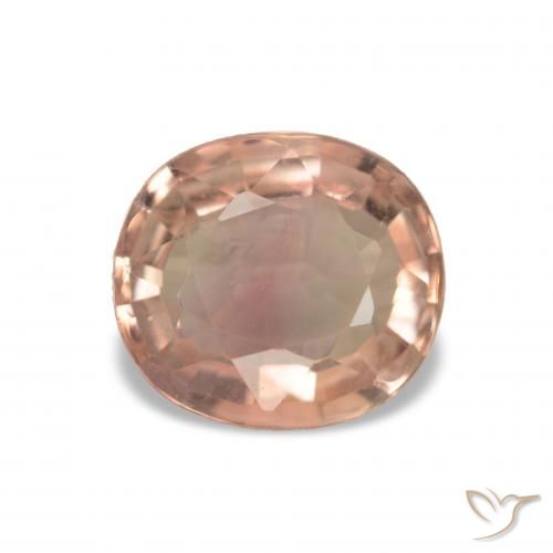 Turmalina joaninha vermelha Natural 1.48ct, oval, VVS