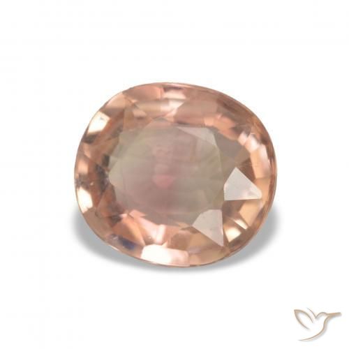 Turmalina joaninha vermelha Natural 1.48ct, oval, VVS