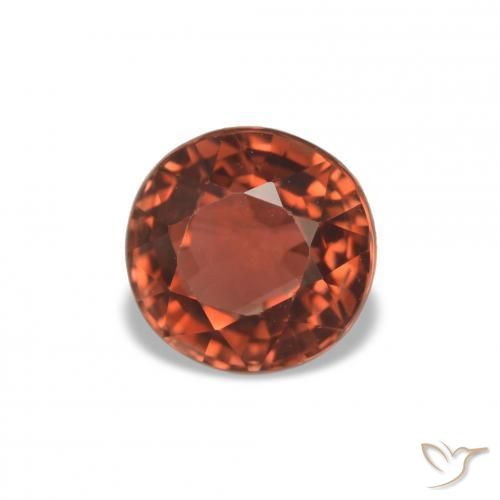 Turmalina vermelho médio Natural 1.70ct, Redondo, VVS