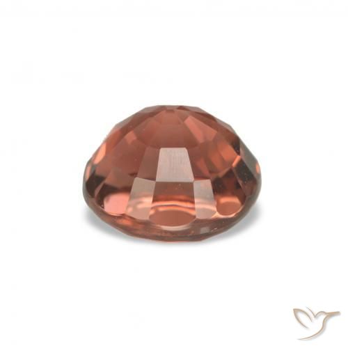 Turmalina vermelho médio Natural 1.70ct, Redondo, VVS