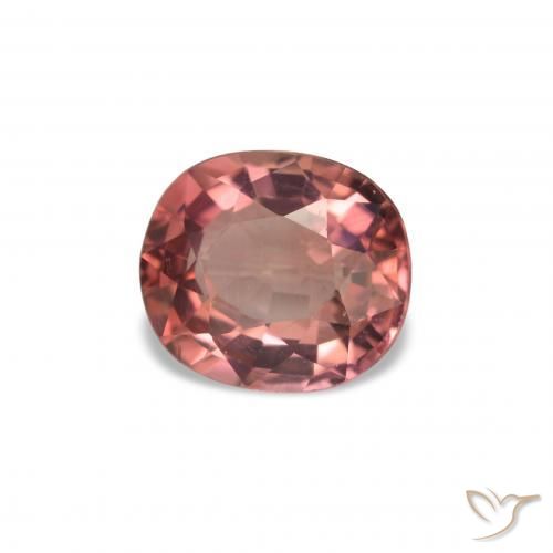 Turmalina Rosa escuro Natural 1.48ct, oval, VVS-VS