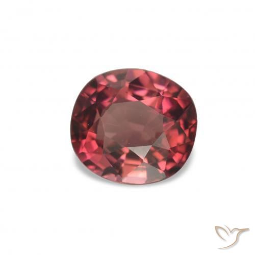 Turmalina Vermelho rosado Natural 1.33ct, Almofada, VVS
