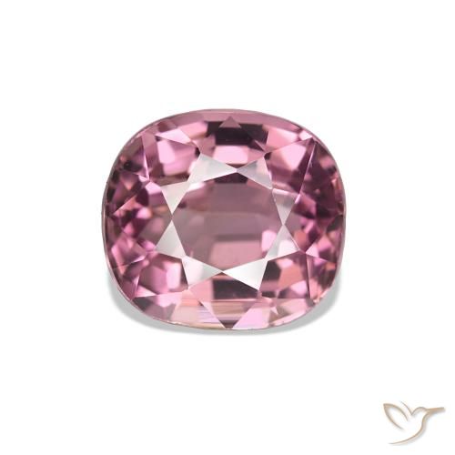 Turmalina Magenta Médio Natural 1.54ct, Almofada cortada, VS