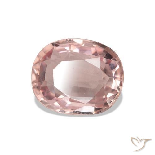 Turmalina rosa médio Natural 1.70ct, Almofada cortada, VS